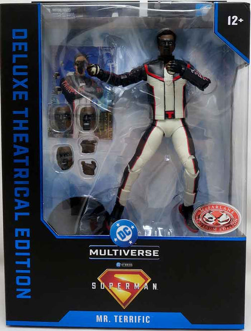 DC Multiverse Superman Movie 7 Inch Action Figure Deluxe Exclusive - Mister Terrific Red Platinum