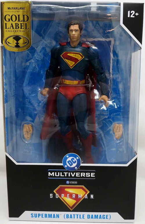 DC Multiverse Superman Movie 7 Inch Action Figure Exclusive - Superman Battle Damaged Gold Label