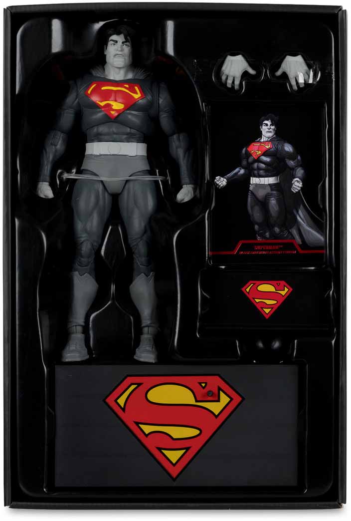 DC Multiverse The Dark Knight Returns 7 Inch Action Figure Exclusive - Superman Black & White Edition Gold Label