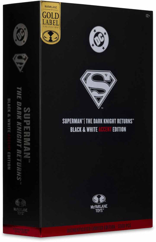 DC Multiverse The Dark Knight Returns 7 Inch Action Figure Exclusive - Superman Black & White Edition Gold Label