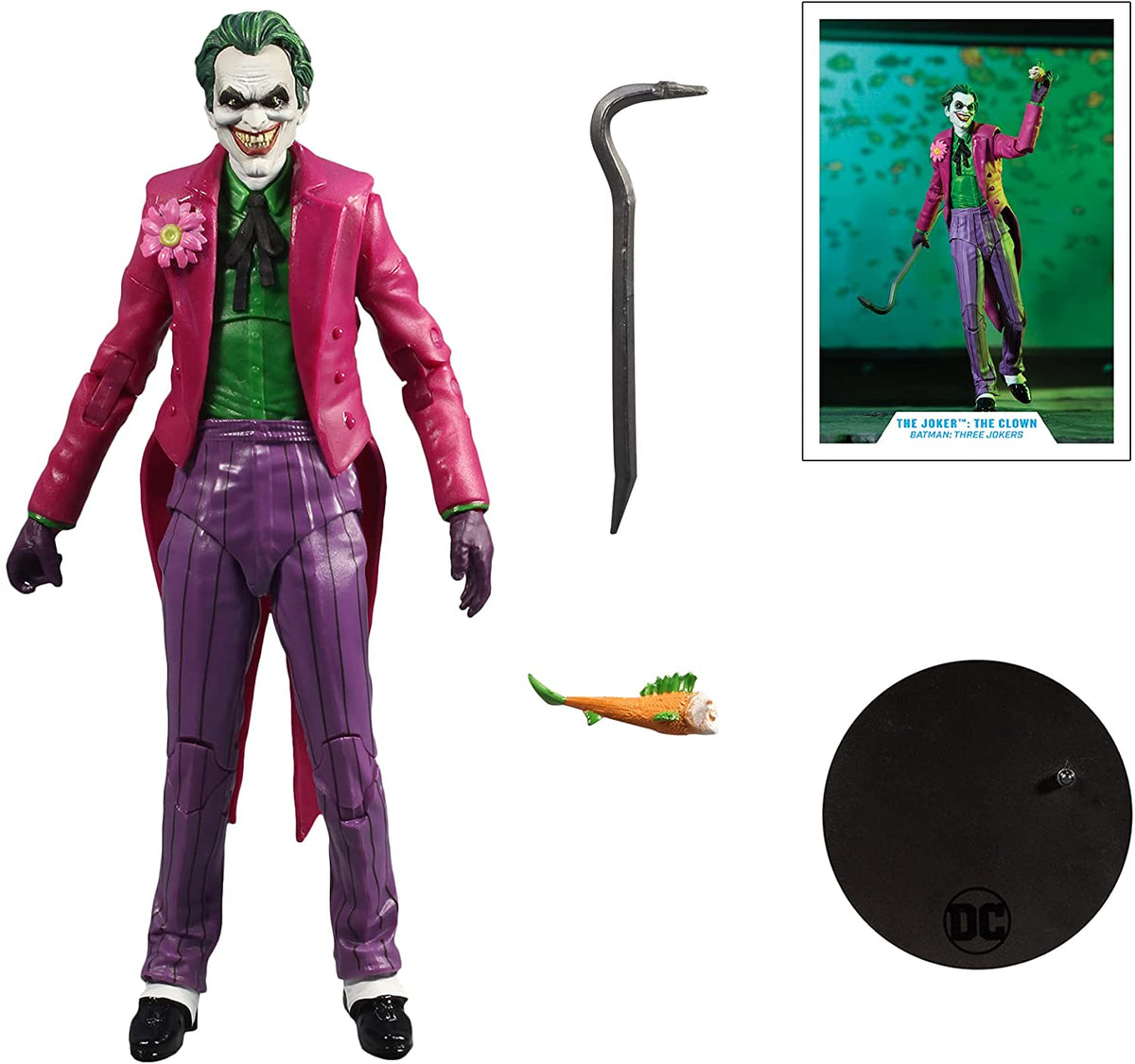 DC Multiverse 7 Inch Action Figure Three Jokers - Joker The Clown