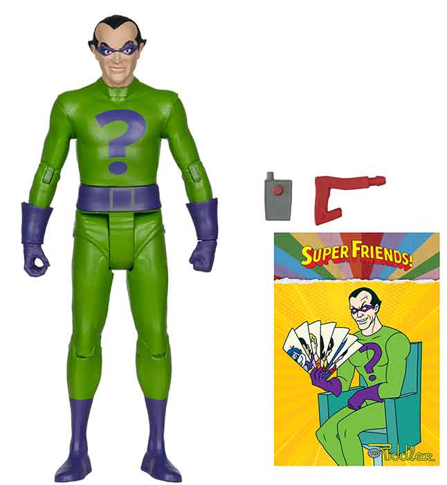 DC Retro Super Friends 6 Inch Action Figure Wave 1 Exclusive - The Riddler Red Platinum