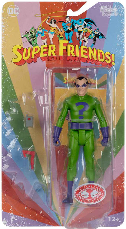 DC Retro Super Friends 6 Inch Action Figure Wave 1 Exclusive - The Riddler Red Platinum