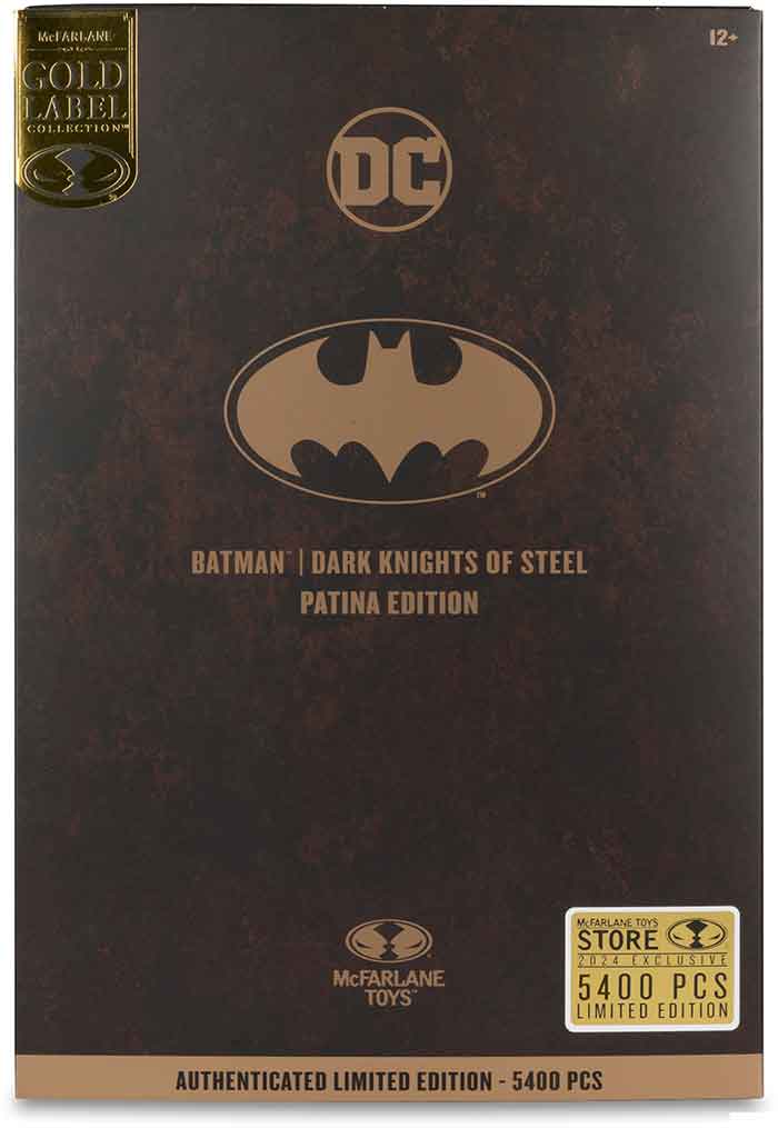 DC Multiverse Dark Knights of Steel 7 Inch Action Figure Exclusive - Batman Patina Gold Label