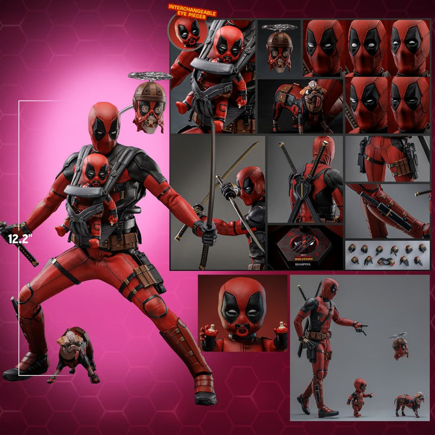 Deadpool & Wolverine 12 Inch Action Figure 1/6 Scale - Deadpool Hot Toys 913476