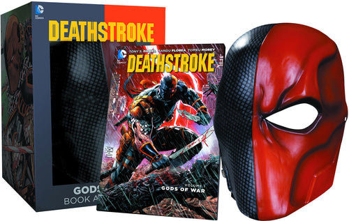Deathstroke Gods Of War Life Size Comic Cosplay Box Set - Deathstroke Book & Mask Set