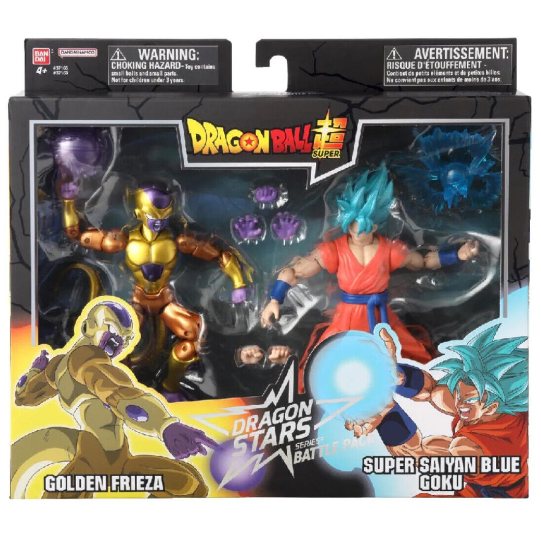 Dragonball Super 6 Inch Action Figure Dragon Stars 2-Pack - Golden Frieza vs Super Saiyan Blue Goku