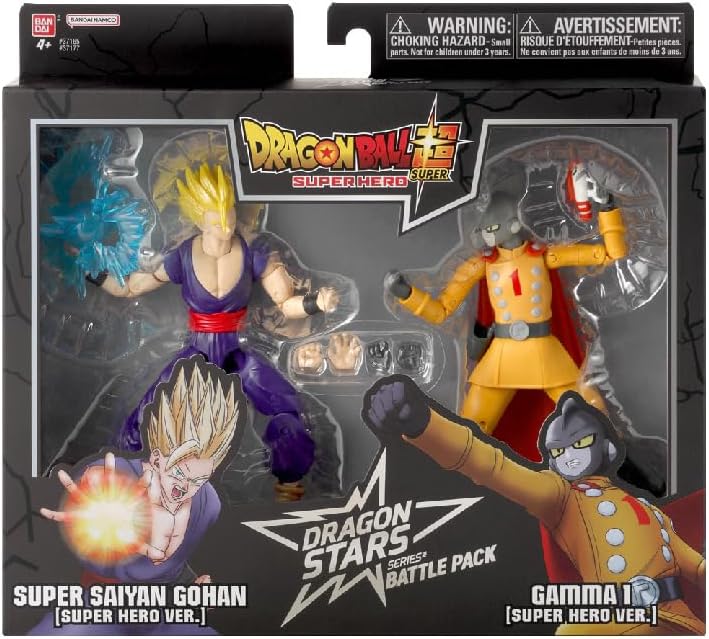 Dragonball Super 6 Inch Action Figure Dragon Stars 2-Pack - Super Saiyan Gohan vs Gamma 1
