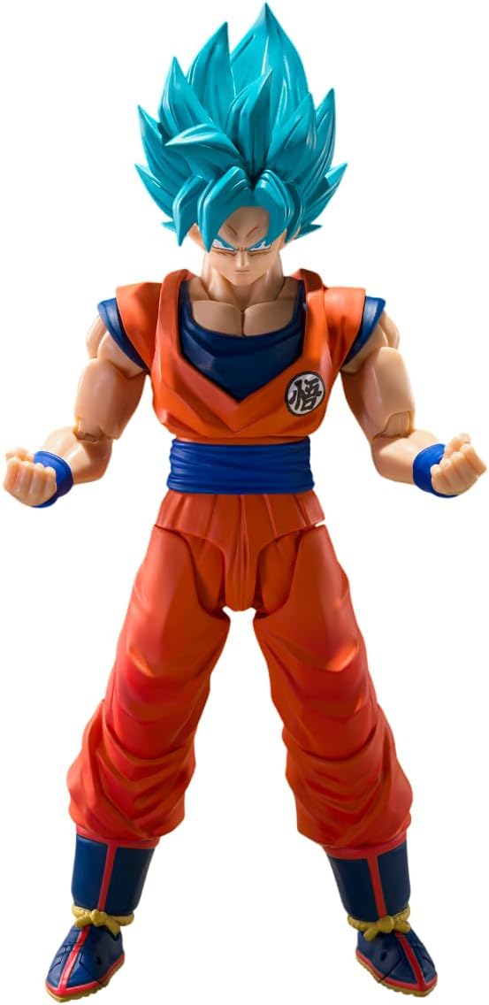 Dragonball Super 6 Inch Action Figure S.H. Figuarts - Super Saiyan God Son Goku Blue Power Transcending Limits