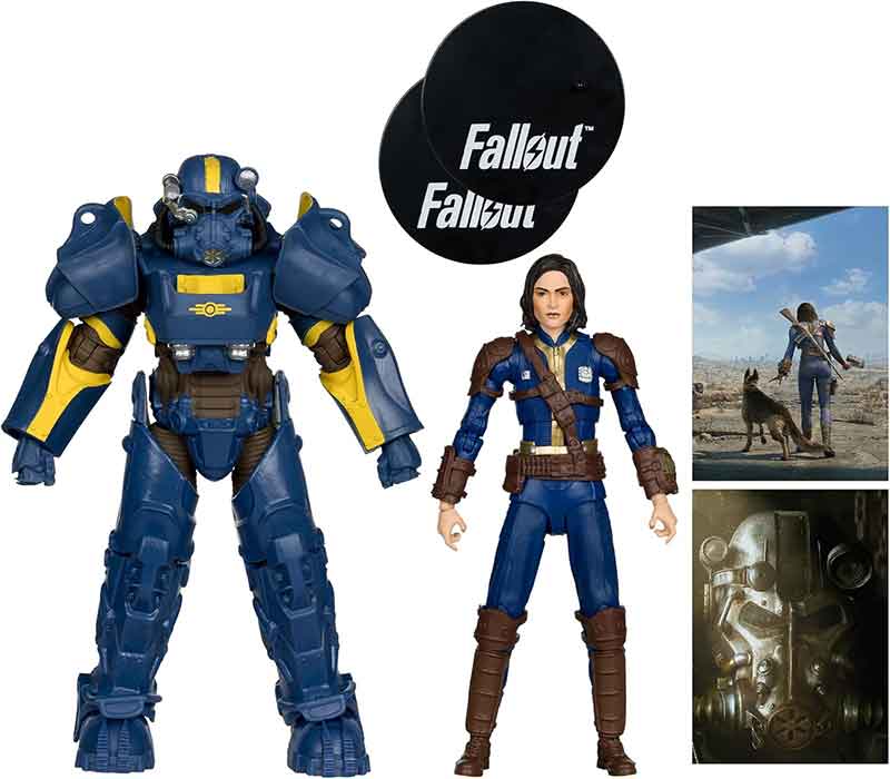 Fallout 7 Inch Action Figure 2-Pack - T-60 Vault Tec and Sole Survivor