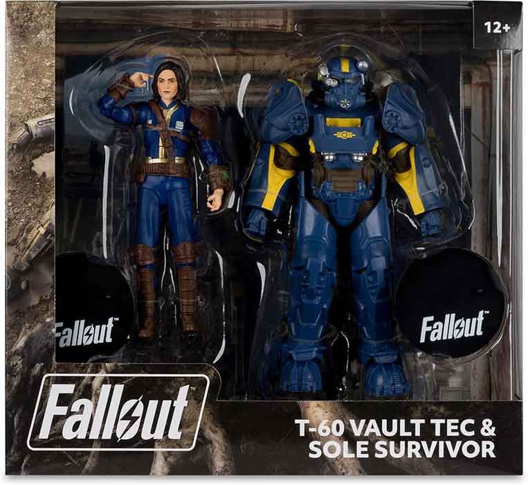 Fallout 7 Inch Action Figure 2-Pack - T-60 Vault Tec and Sole Survivor