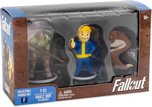 Fallout 3 Inch Mini Figure BAF Deathclaw 2-Pack - T-51 Power Armor and Vault Boy (Classic)