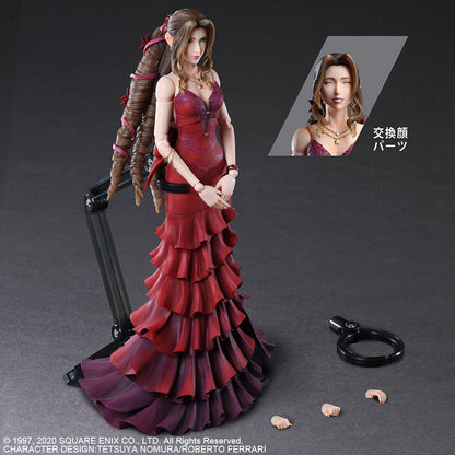 Final Fantasy FFVII Ramake 8 Inch Action Figure Play Arts Kai - Aerith Gainsborough Red Dress