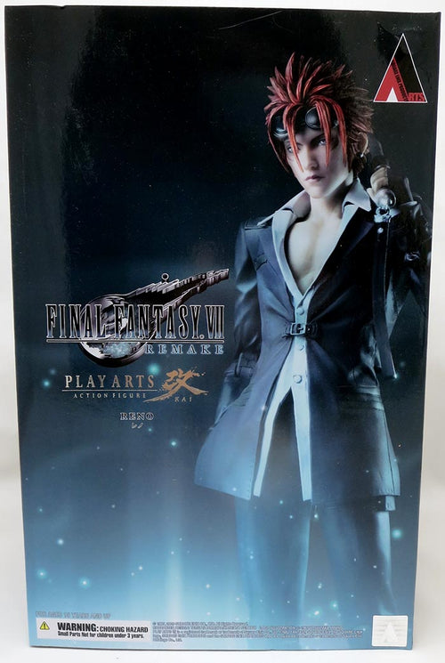 Final Fantasy VII Remake Play Arts Kai 10 Inch Action Figure - Reno (Shelf Wear Packaging)
