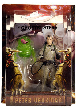 Ghostbusters 6 Inch Action Figure - Peter Venkman with Slimer Exclusive (Shelf Wear Packaging)