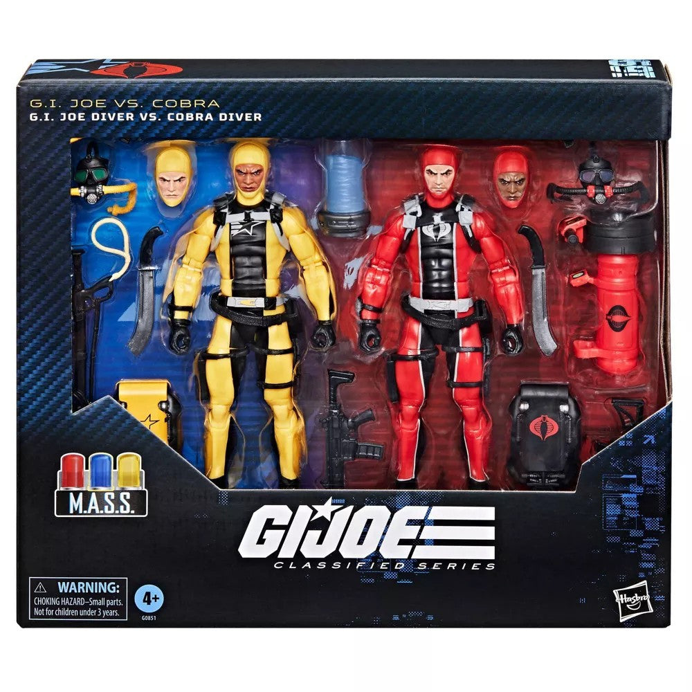 G.I. Joe Classified 6 Inch Action Figure 2-Pack Exclusive - G.I. Joe Diver Vs. Cobra Diver