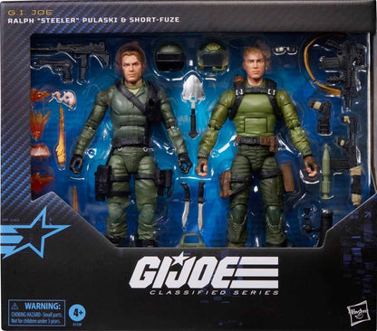 G.I. Joe Classified 6 Inch Action Figure 2-Pack Exclusive - Ralph Steeler Pulaski & Short-Fuze