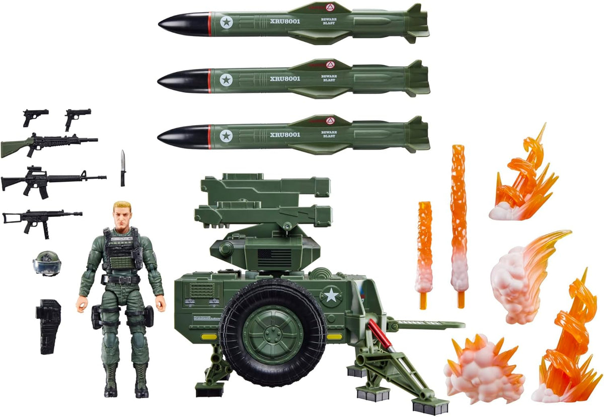 G.I. Joe Classified 6 Inch Scale Vehicle Figure - Clayton Hawk Abernathy with M.M.S. (Mobile Missile System)