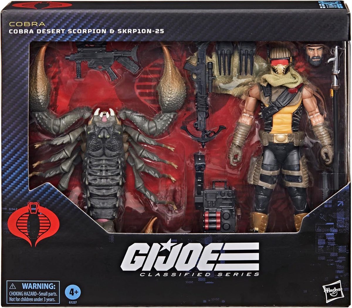 G.I. Joe Classified 6 Inch Action Figure Deluxe - Cobra Desert Scorpion & SKRP10N-25 #180
