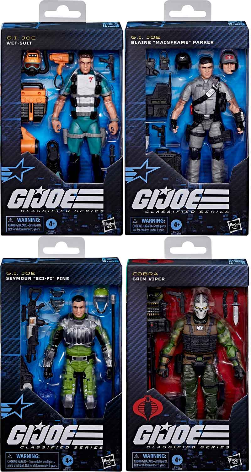 G.I. Joe Classified 6 Inch Action Figure Wave 23 - Set of 4 (#176 to #179)