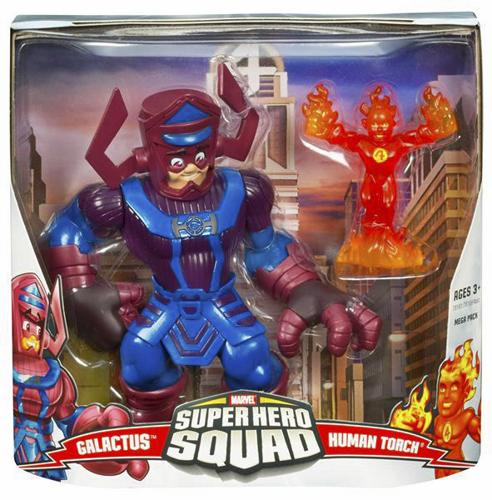Hasbro Superhero Squad Mini Figures: Galactus and Human Torch (Shelf Wear Packaging)