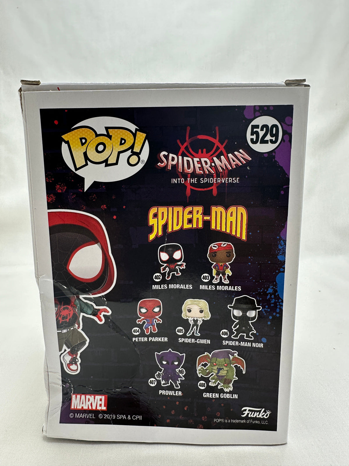 Pop Marvel 3.75 Inch Action Figure Spider-Man Into The Spiderverse - Miles Morales #529 Exclusive (Non Mint Packaging)