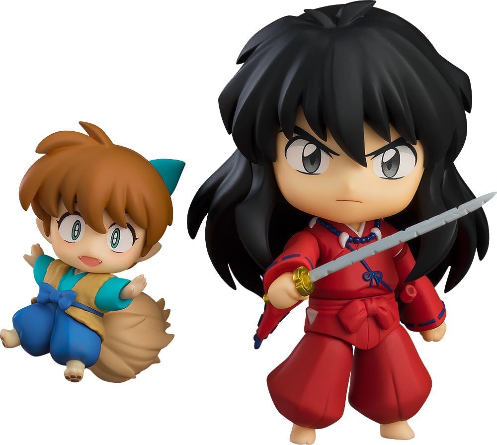 Inuyasha 4 Inch Action Figure Nendoroid - Inuyasha New Moon Version & Shippo