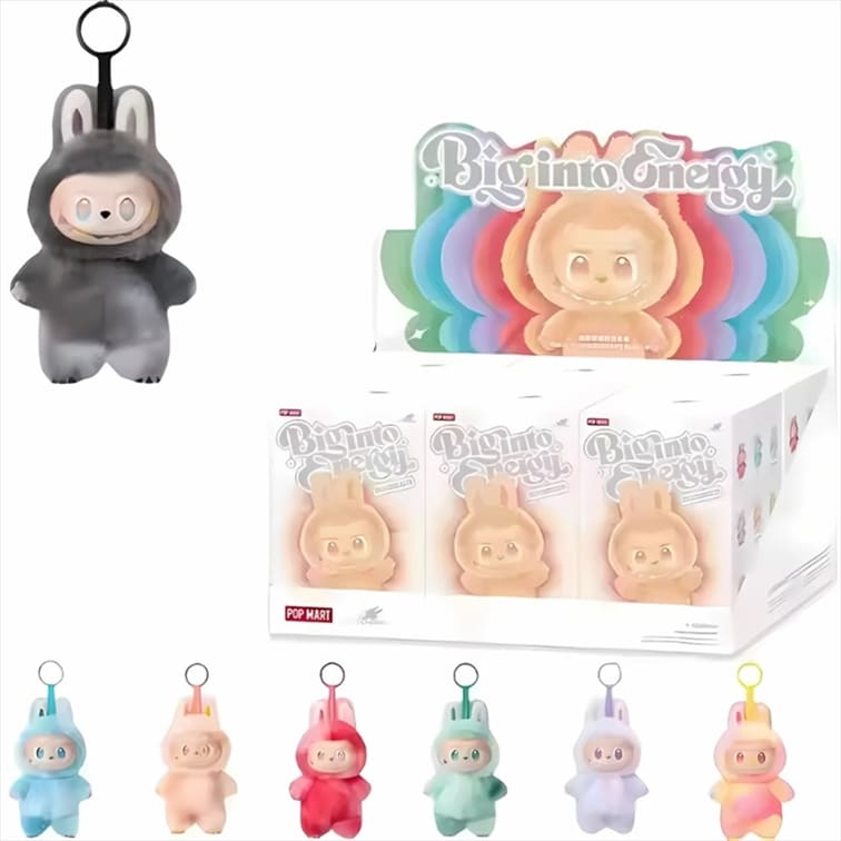 Labubu The Monsters 6 Inch Plush Figure Big Into Energy - Sealed Case containing 6 Blind Boxes (Authentic)
