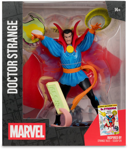 Marvel Collectible 1/10 Scale 7 Inch Statue Figure Posed Scene Exclusive - Doctor Strange (Strange Tales #128) Red Platinum