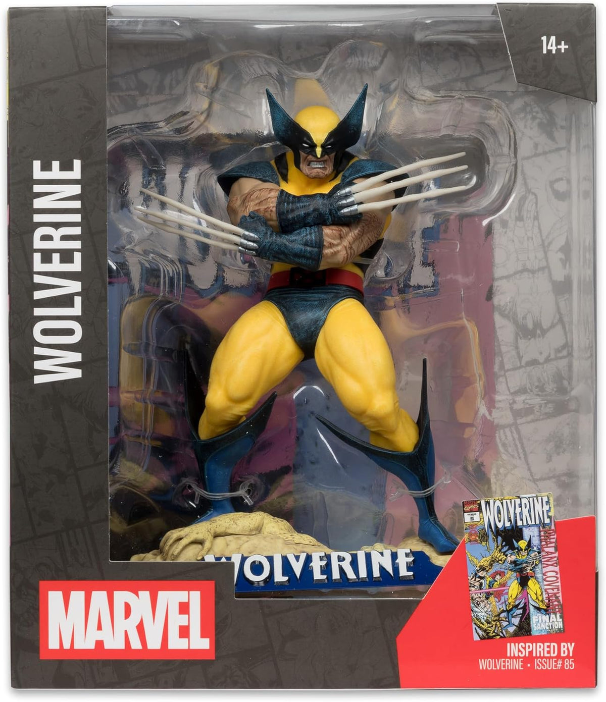 Marvel Collectible 7 Inch Statue Figure 1/10 Scale Posed Scene - Wolverine (Wolverine #85)