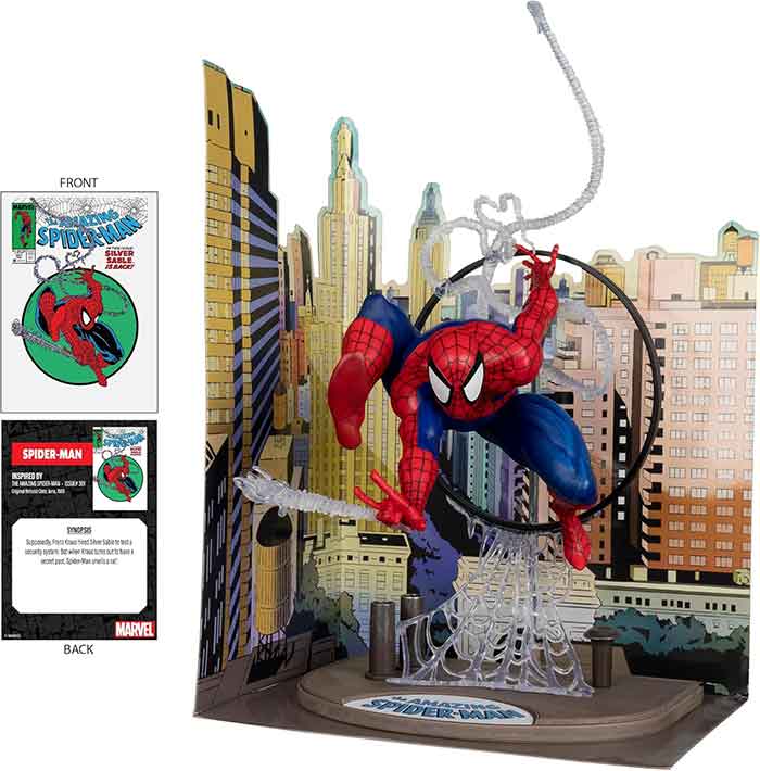 Marvel Collectible 12 Inch Statue Figure 1/6 Sale Posed Scene - Spider-Man (The Amazing Spider-Man #301)