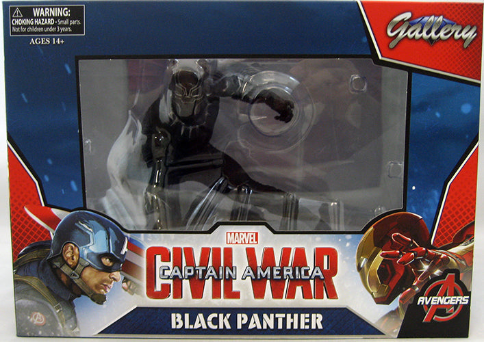 Marvel Gallery 6 Inch Statue Figure Black Captain America Civil War - Black Panther