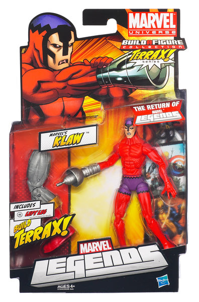 Marvel Legends 6 Inch Action Figure Terrax Series - Marvel's Klaw (Shelf Wear Packaging)