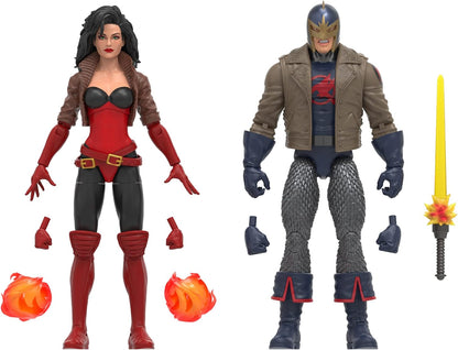 Marvel Legends 60th Anniversary 6 Inch Action Figure 2-Pack Exclusive - Black Knight & Sersi