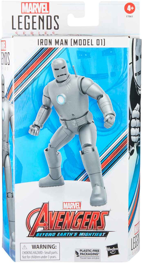 Marvel Legends 60th Anniversary 6 Inch Action Figure Avengers - Iron Man (Model 01) (Sub-Standard Packaging)