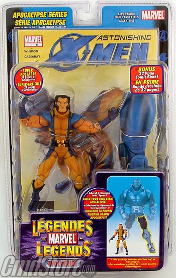 Marvel Legends 6 Inch Action Figure Apocalypse Series - Wolverine Unmasked Variant