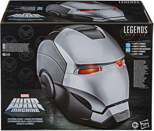 Marvel Legends Avengers Life Size Prop Replica Helmet - War Machine Premium Electronic Helmet (Shelf Wear Packaging)
