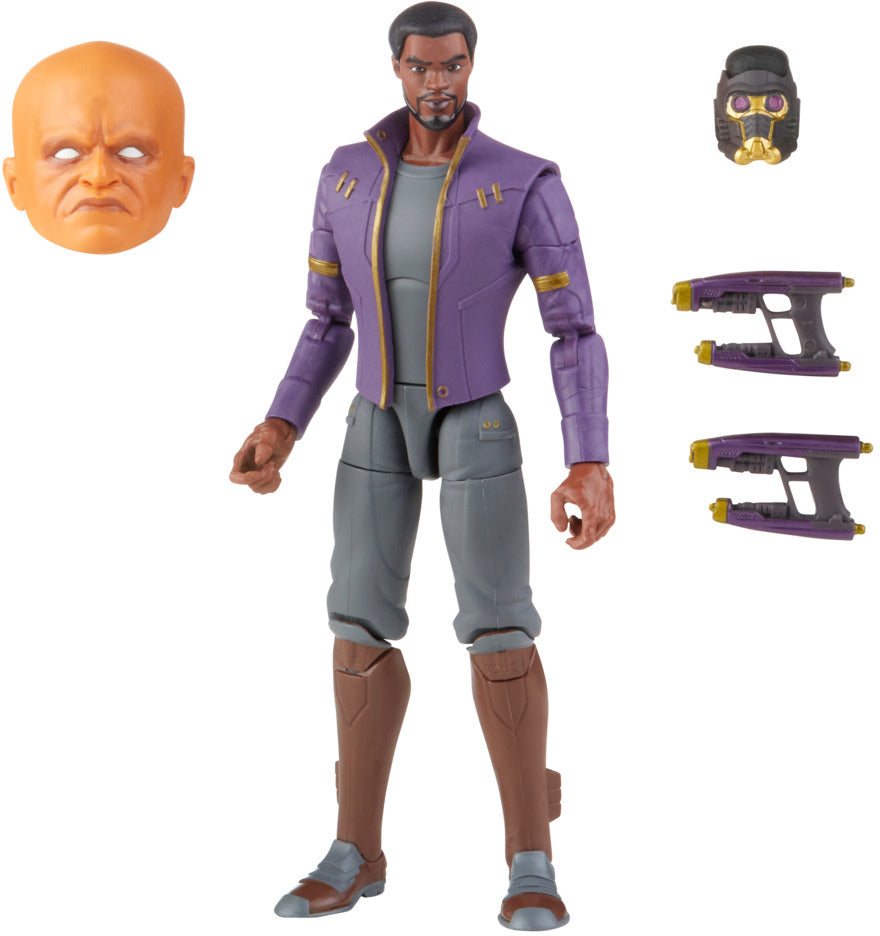 Marvel Legends Disney+ 6 Inch Action Figure What If BAF The Watcher - T'Challa Star-Lord