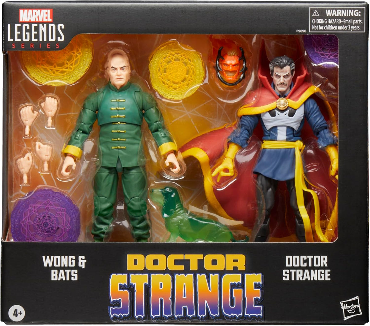 Marvel Legends Doctor Strange 6 Inch Action Figure 2-Pack - Doctor Strange with Wong & Bats