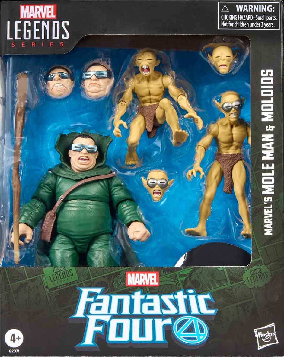 Marvel Legends Fantastic Four 6 Inch Action Figure Multi-Pack - Mole Man & Moloids