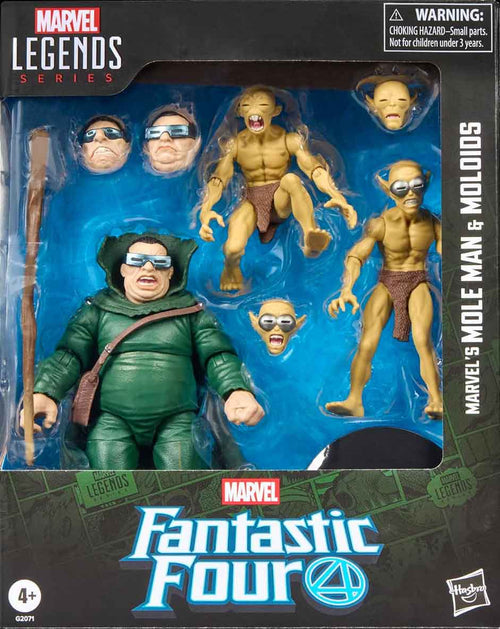 Marvel Legends Fantastic Four 6 Inch Action Figure Multi-Pack - Mole Man & Moloids