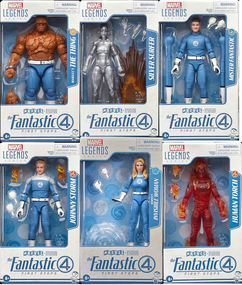 Marvel Legends Fantastic Four 6 Inch Action Figure - Set of 6