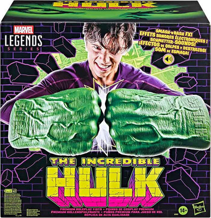 Marvel Legends Gears Life Size Prop Replica - Hulk Premium Roleplay Fists with Smash 'N Bash Sound FX
