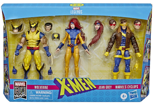 Marvel Legends Infinite 6 Inch Action Figure 3-Pack Series - Jean Grey - Cyclops - Wolverine (Shelf Wear Packaging)