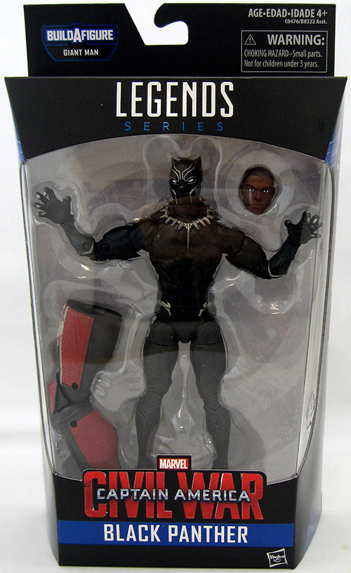 Marvel Legends Captain America 6 Inch Action Figure BAF Giant Man V2 - Black Panther V2 (Sub Standard Packaging)
