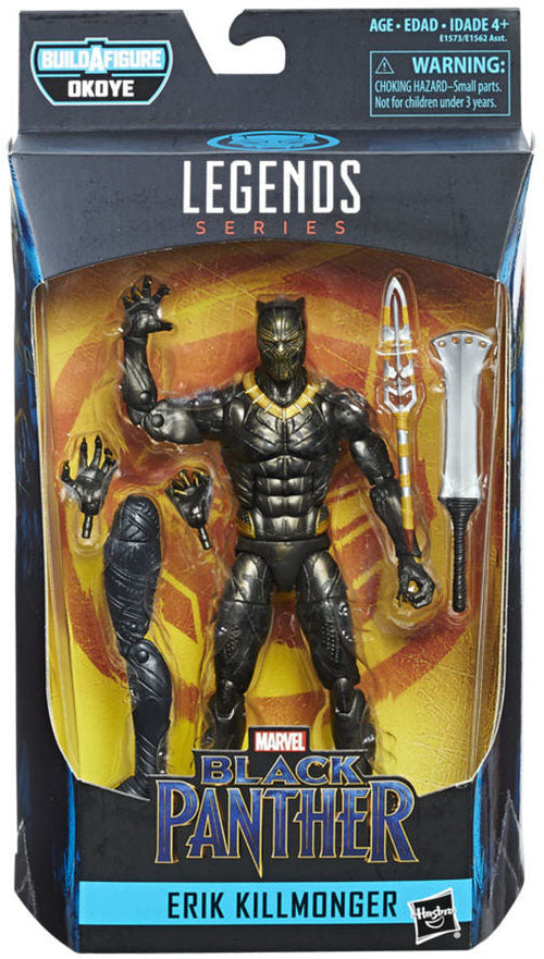 Marvel Legends Black Panther 6 Inch Action Figure BAF Oyoke - Erik Killmonger (Sub-Standard Packaging)