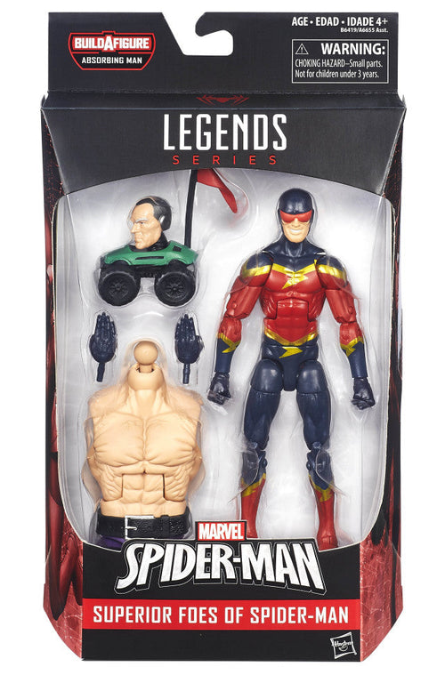 Marvel Legends Spider-Man 6 Inch Action Figure BAF Absorbing Man - Speed Demon