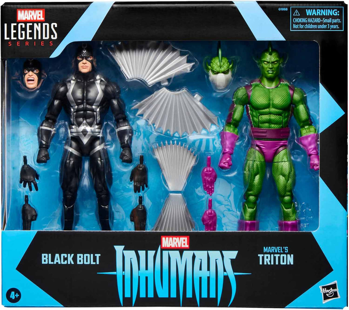 Marvel Legends Inhumans 6 Inch Action Figure 2-Pack - Black Bolt & Triton