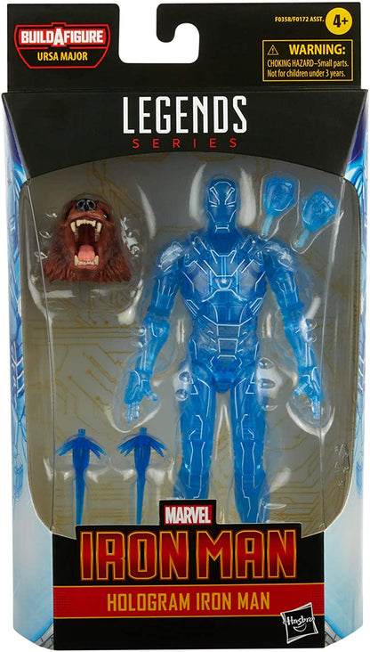 Marvel Legends Iron Man 6 Inch Action Figure BAF URSA Major - Hologram Iron Man