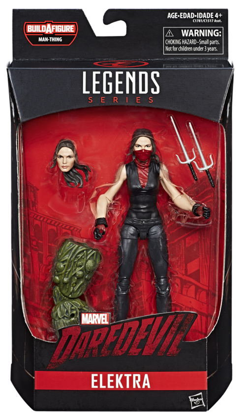 Marvel Legends Netflix 6 Inch Action Figure BAF Man-Thing - Elektra